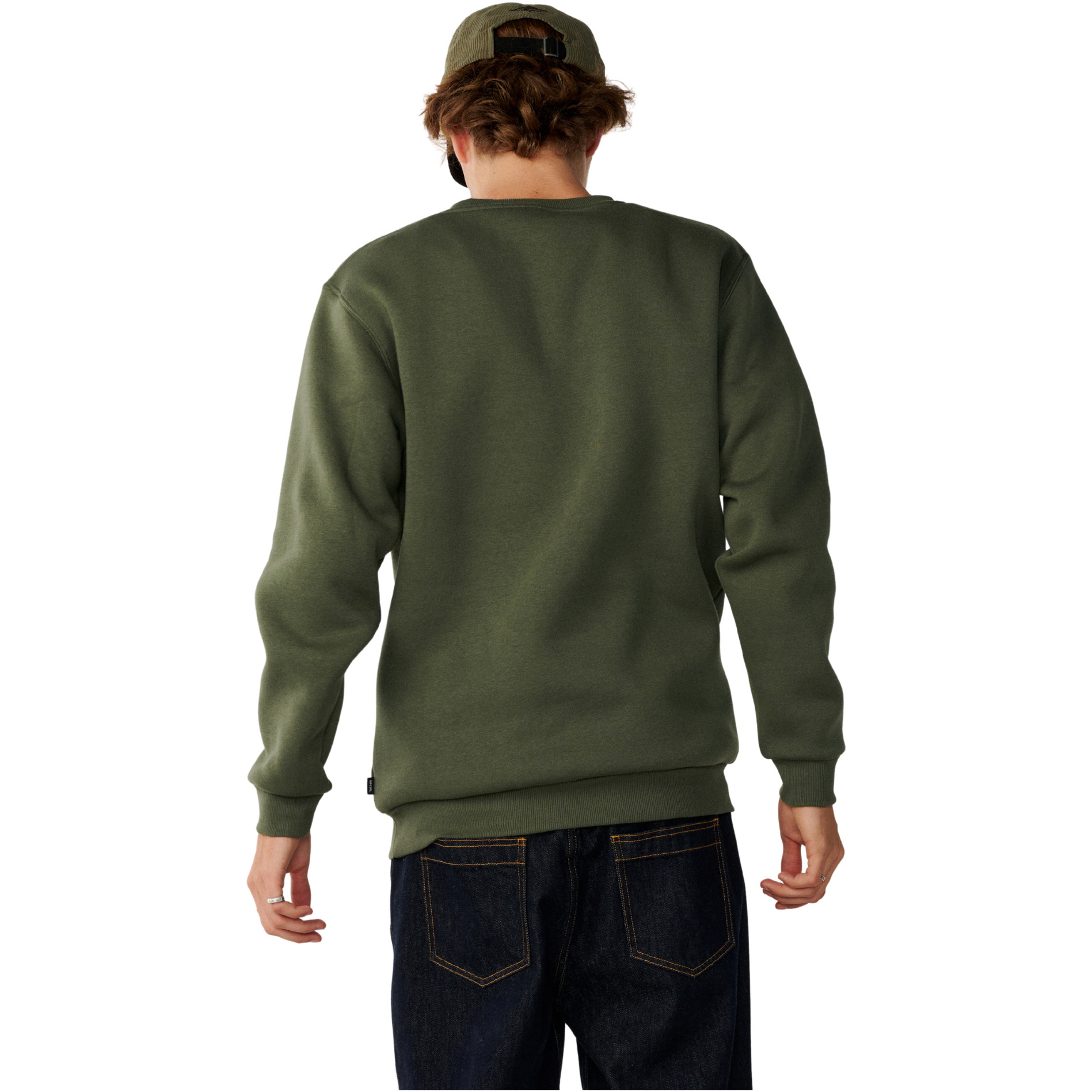 2026 Rip Curl Mens Classic Surf Crew Sweatshirt 0APMFL - Dark Olive